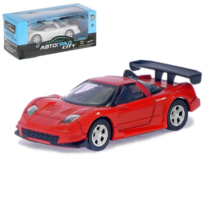Машина металлическая "СпортКар", инерционная, свет, масштаб 1:43, цвета МИКС