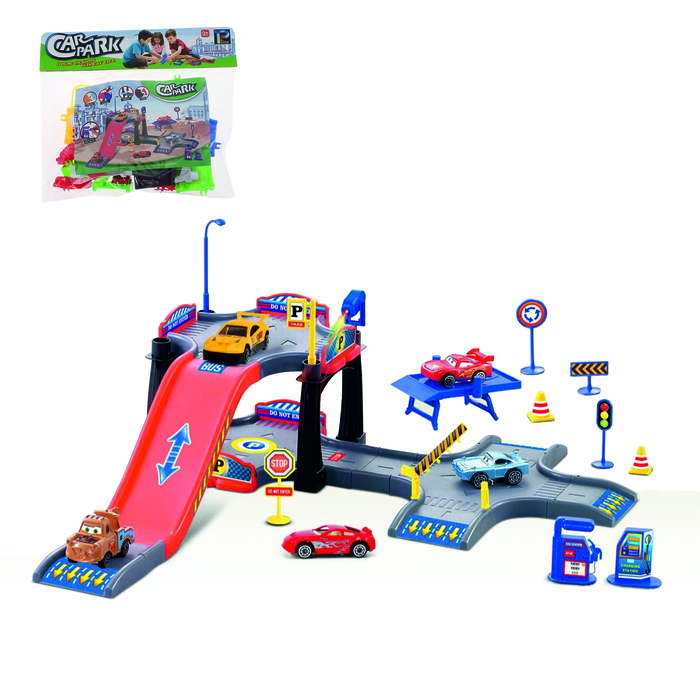 Гараж "Супертачки", с машинкой и аксессуарами