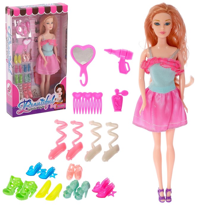 Кукла модель "Ариана" в платье с аксессуарами, МИКС