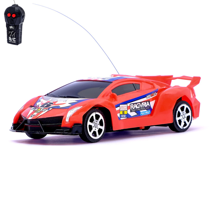 Машина радиоуправляемая "Ламбо", работает от батареек, цвета МИКС