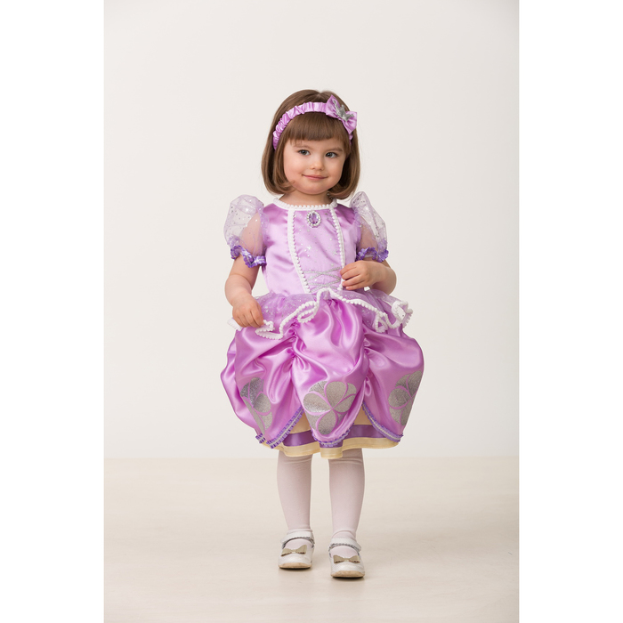 Карнавальный костюм "София Прекрасная", текстиль, платье, повязка, р-р 26, рост 92 см