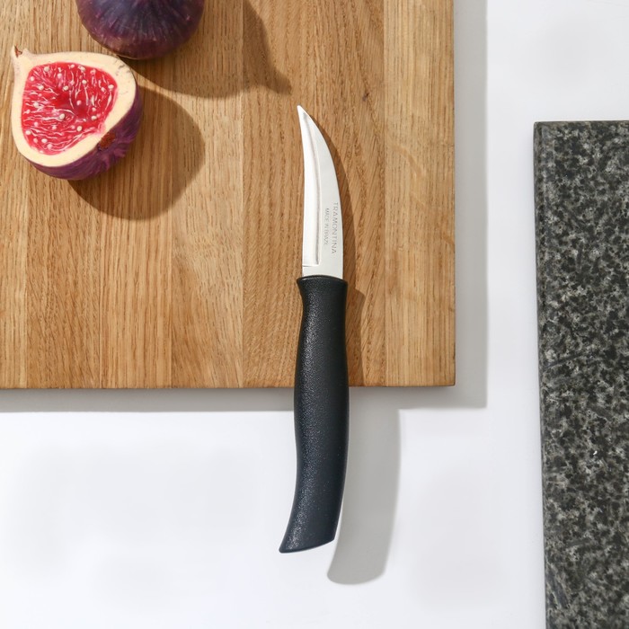 Нож кухонный для овощей Athus, лезвие 8 см, сталь AISI 420 нож кухонный tramontina athus для мяса лезвие 20 см сталь aisi 420