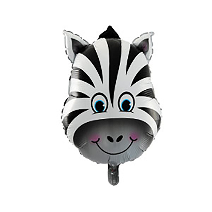 Шар фольгированный 25" Зебра голова"