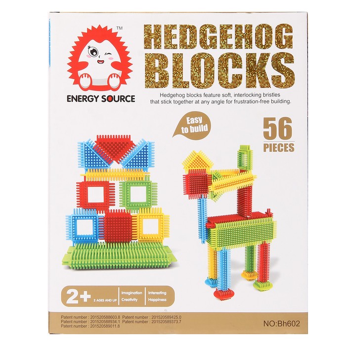 Конструктор игольчатый BRISTLES «Животные», 56 деталей