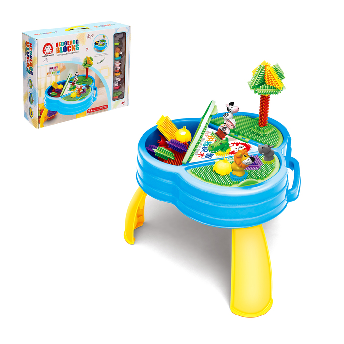 Конструктор игольчатый BRISTLES со столом, 80 деталей