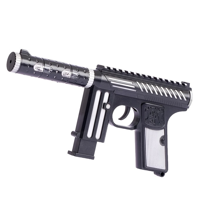 Пистолет "Бандит", световые и звуковые эффекты, работает от батареек, цвета МИКС