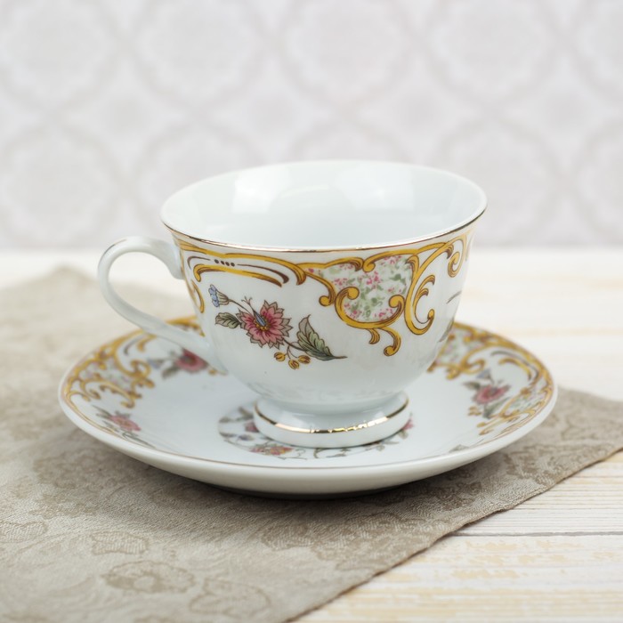 Чайная пара 220 мл "Василиса", блюдце d=13,2 см