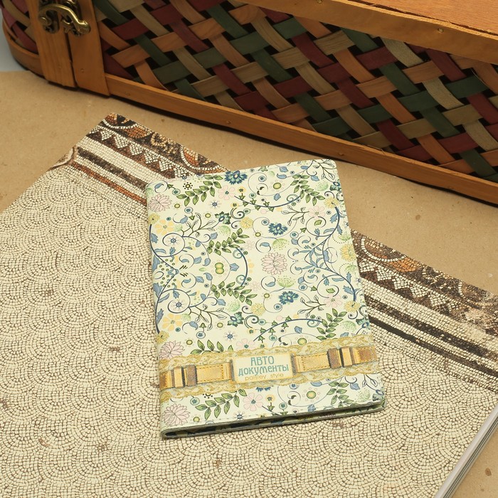 Обложка для автодокументов и паспорта, разноцветный