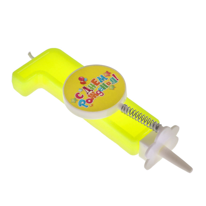 Свеча цифра "1"