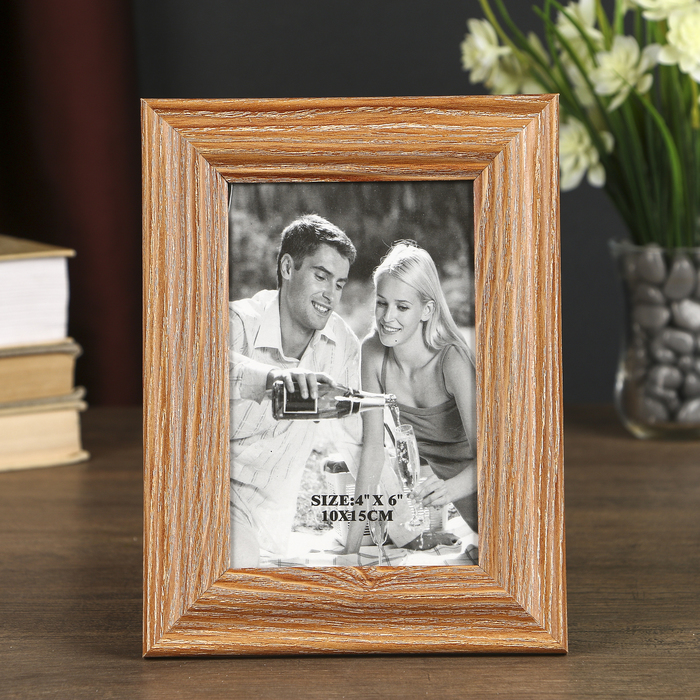 Фоторамка пластик 10х15 см "Деревенская"