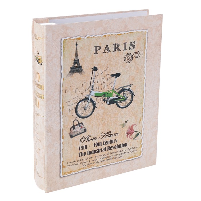 Фотоальбом на 100 фото 10х15 см "Винтаж" в коробке МИКС