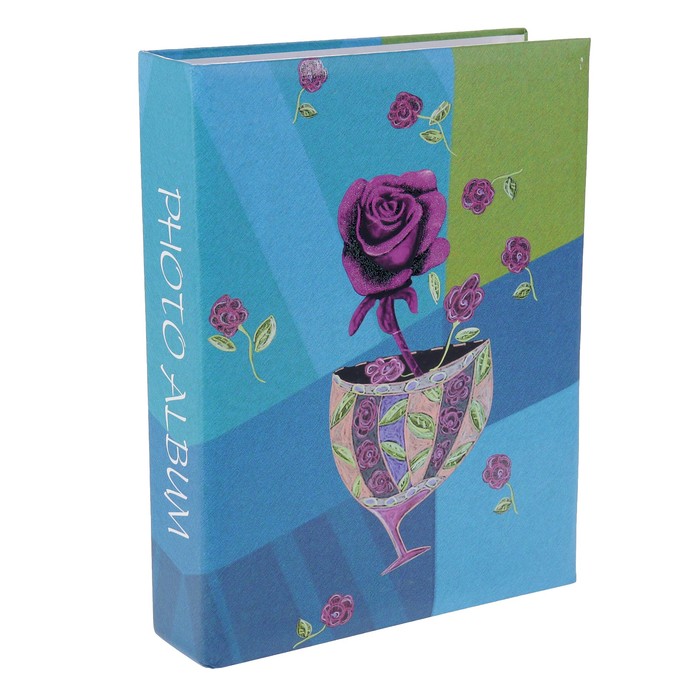 Фотоальбом на 200 фото 10х15 см "Цветочный флёр" 25х19х4,5 см МИКС