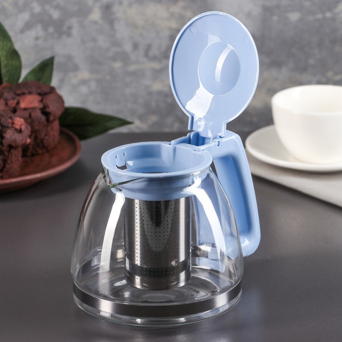 Чайник заварочный 1,28 л "Душевность", цвета МИКС