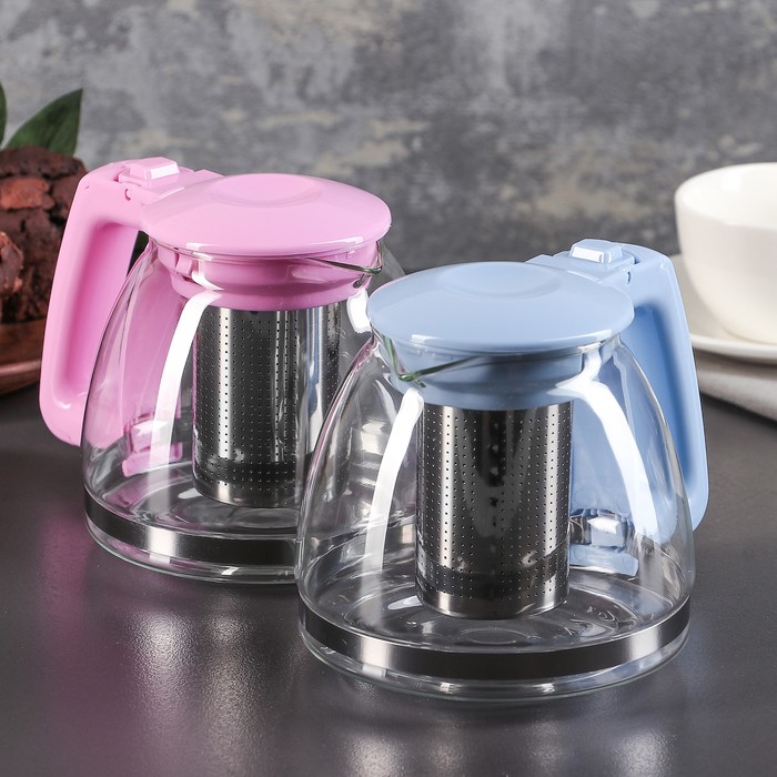 Чайник заварочный 1,28 л "Душевность", цвета МИКС