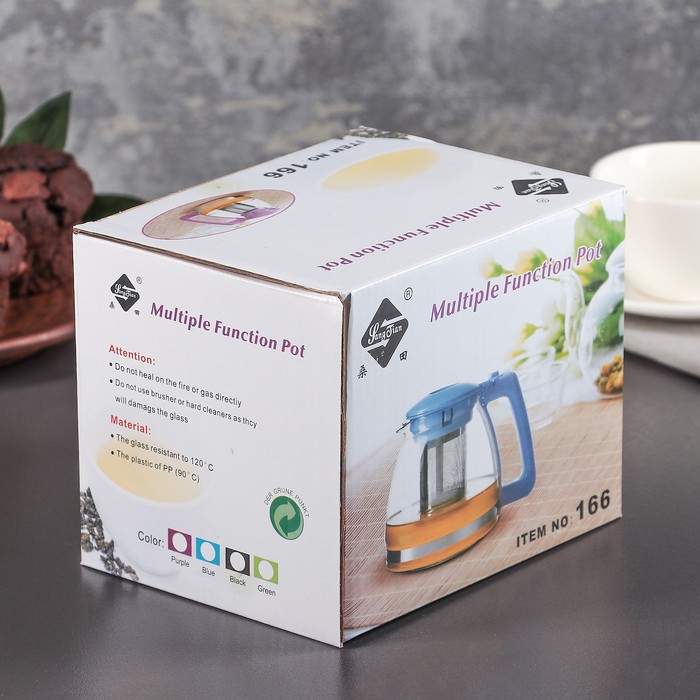 Чайник заварочный 1,28 л "Душевность", цвета МИКС