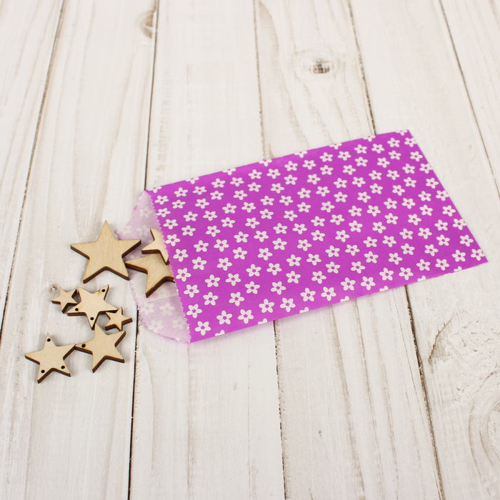 Пакет фасовочный "Цветочки на сиреневом", 8 х 15 см