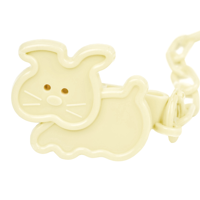 Держатель для пустышки на цепочке, цвет голубой