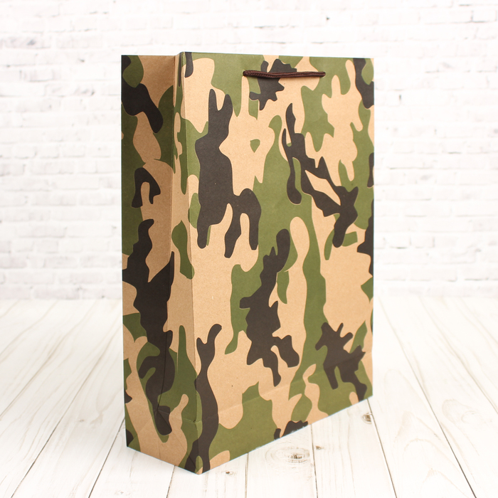 Пакет крафт "Мужской", 31 х 9,5 х 42 см