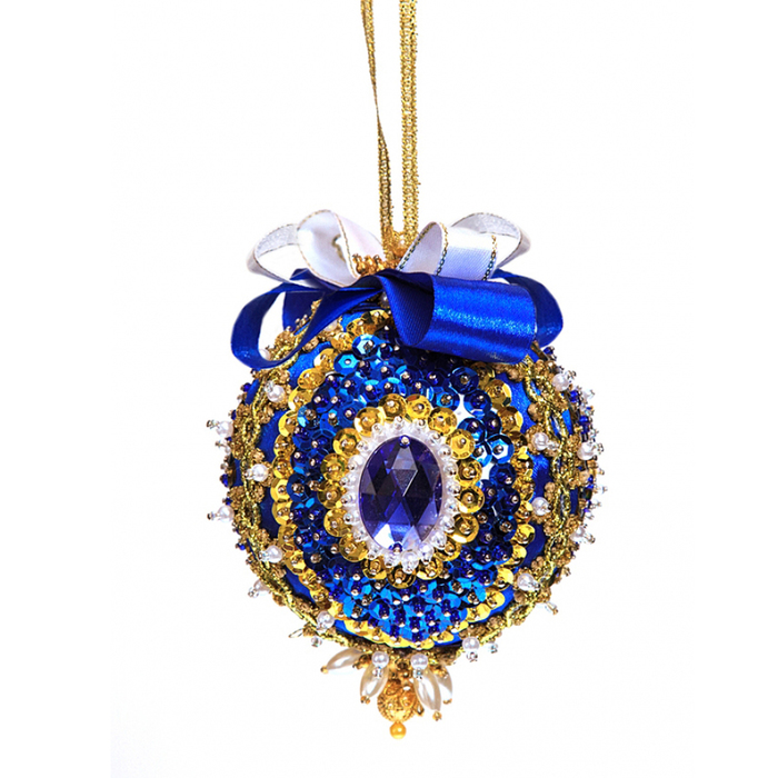 Шар новогодний из пайеток "Александр Суворов"