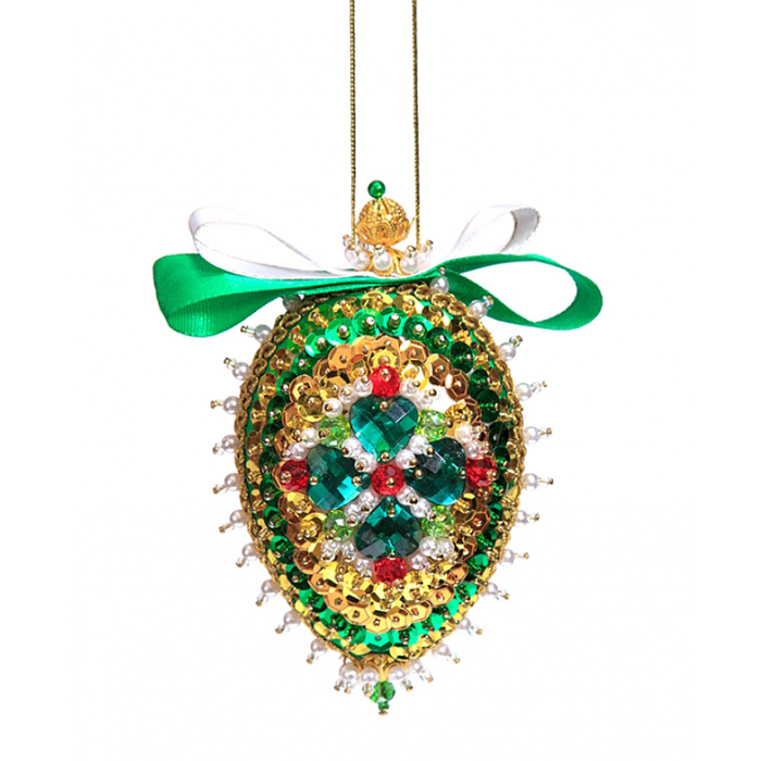 Новогодняя шишка "Изумрудная"