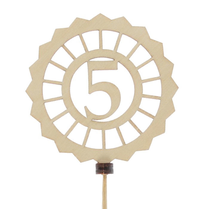 Топпер «5», вид 2, натуральный