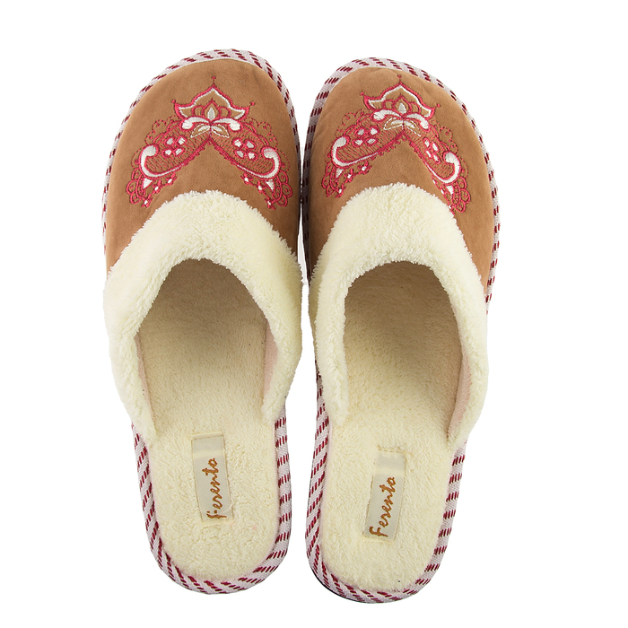 Тапочки женские арт. HL51684, цвет бежевый, размер 38