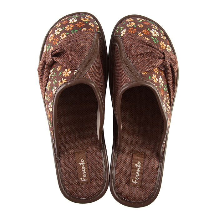 Тапочки женские арт. HL51686, цвет коричневый, размер 38