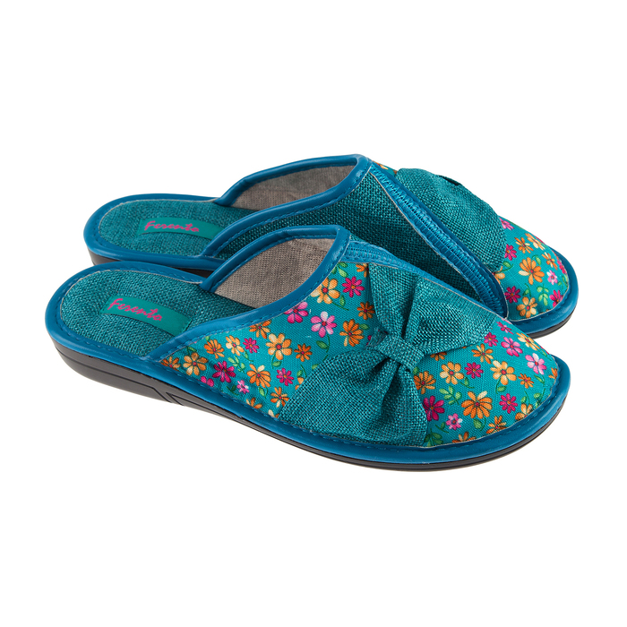 Тапочки женские арт. HL51686, цвет бирюзовый, размер 38