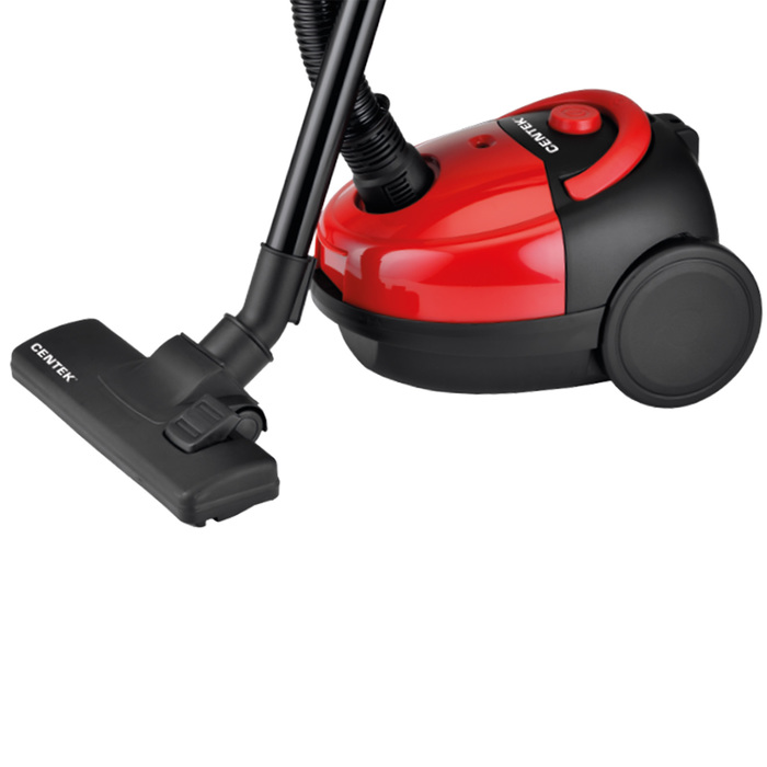 Пылесос Centek CT-2518, 1800 Вт, мощность всасывания 350 Вт, 1.5 л, красно-черный