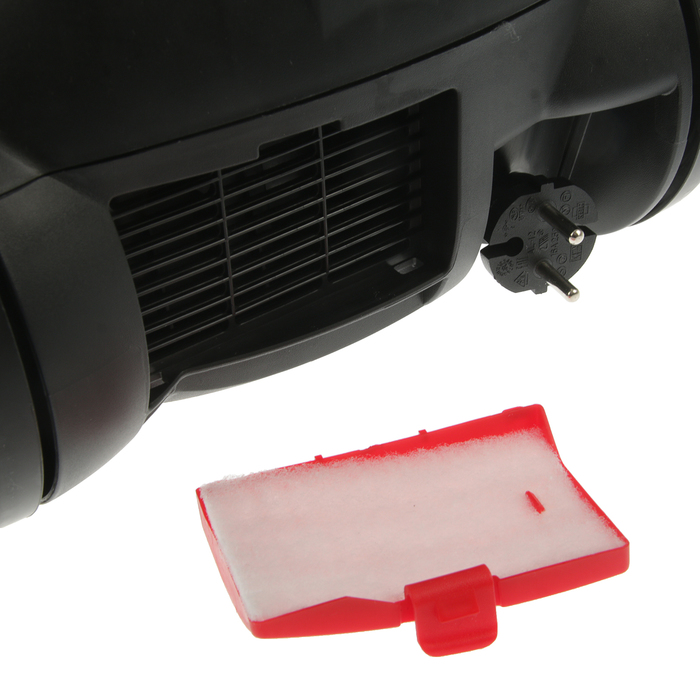 Пылесос Centek CT-2518, 1800 Вт, мощность всасывания 350 Вт, 1.5 л, красно-черный