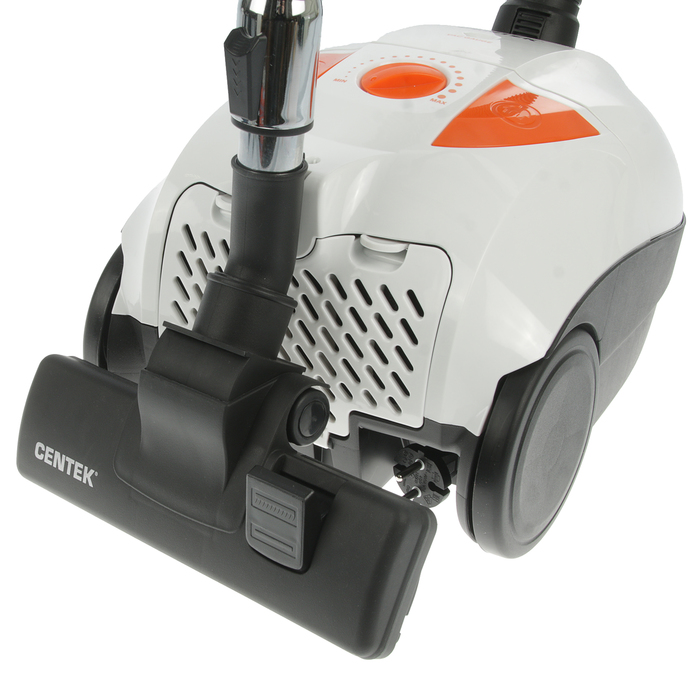 Пылесос Centek CT-2503, 2000 Вт, мощность всасывания 400Вт, 2.5л, бело-оранжевый