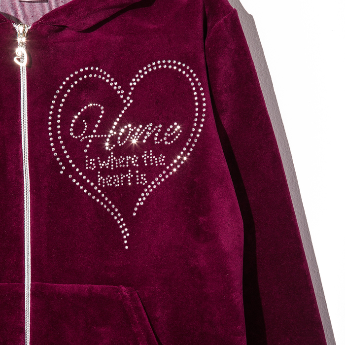 Комплект женский (джемпер, брюки) м-294, цвет бордовый, р.42, рост 164