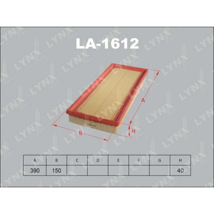 Фильтр воздушный LYNX LA1612