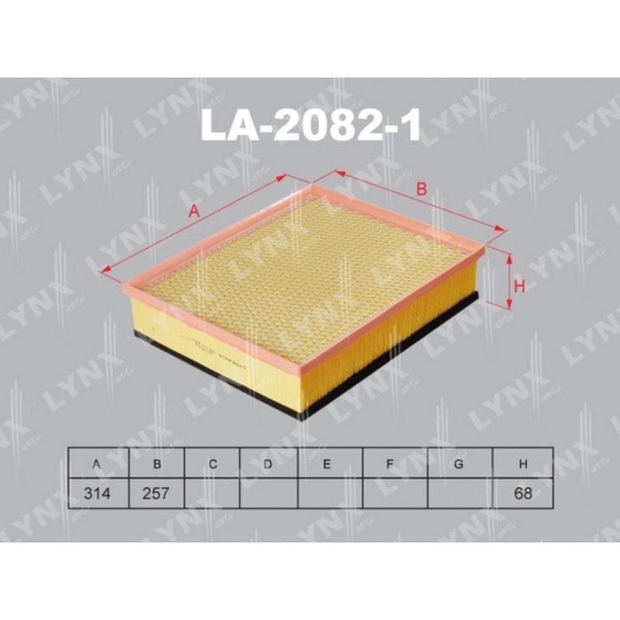 Фильтр воздушный LYNX LA20821
