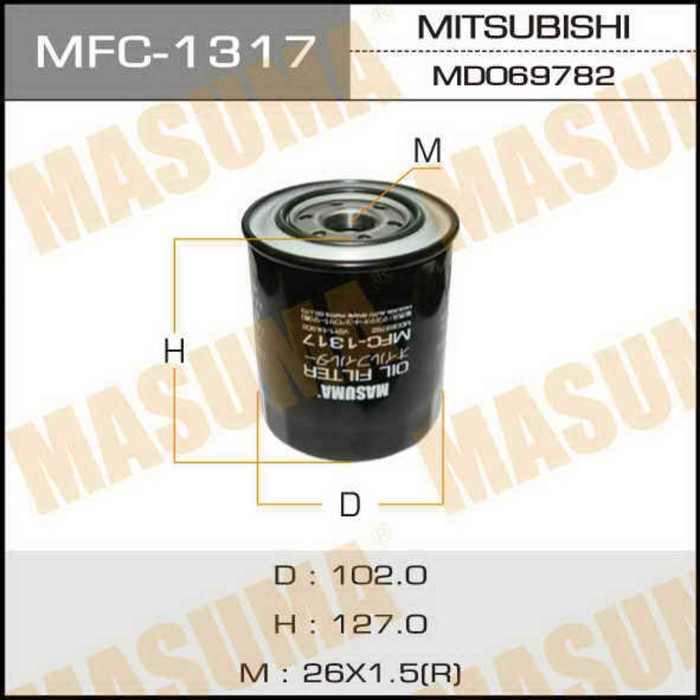 Фильтр масляный "MASUMA" MFC1317