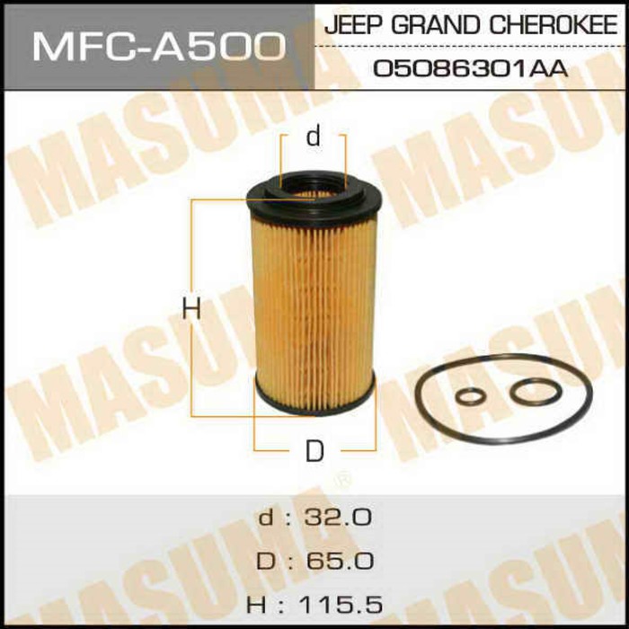 Фильтр масляный "Masuma" MFCA500