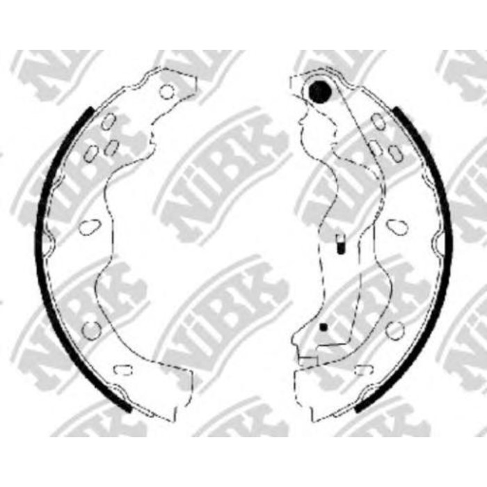Колодки тормозные барабанные NIBK FN0634
