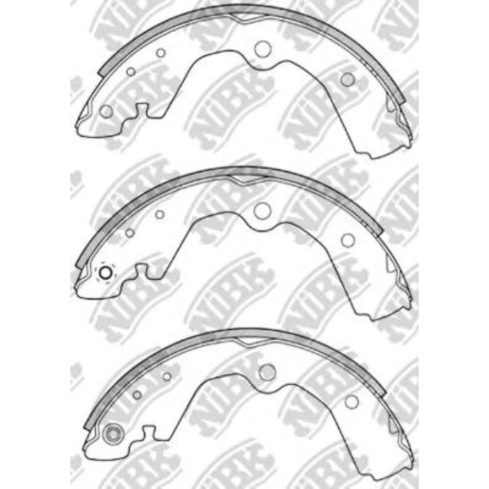 Колодки тормозные барабанные NIBK FN1198