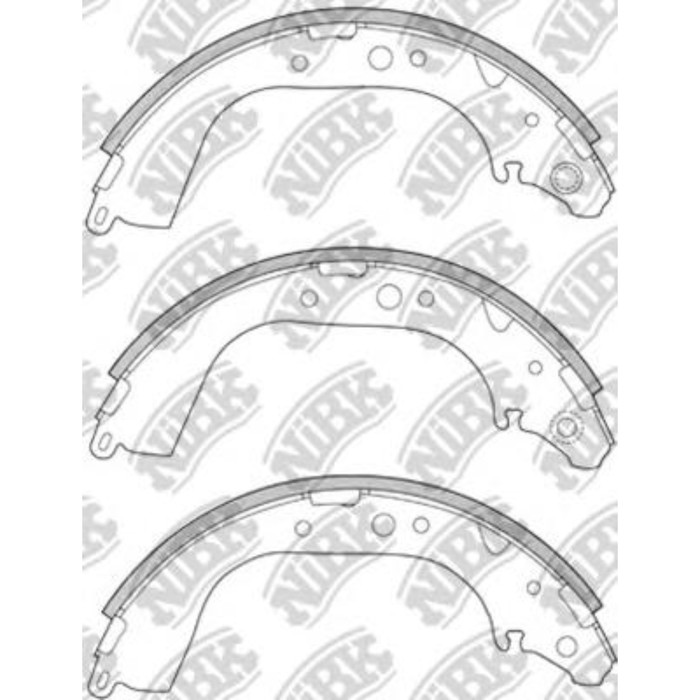Колодки тормозные барабанные NIBK FN2305
