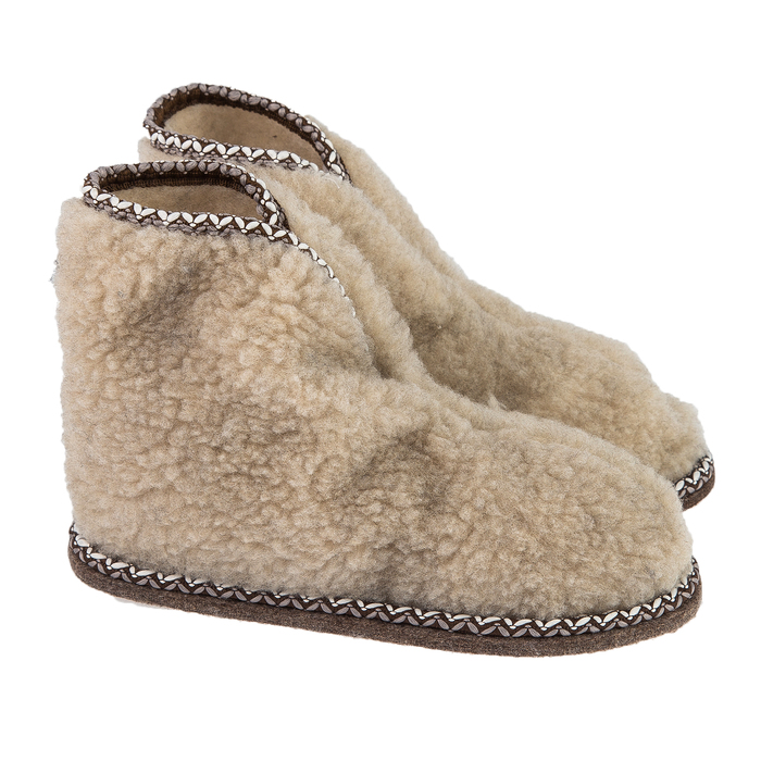 Тапочки женские арт. 2151 W-H-FUR-S, цвет бежевый, размер 36