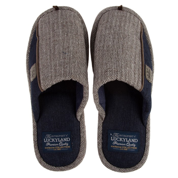 Тапочки мужские арт. 2653 M-LMС-W, цвет бежевый, размер 45