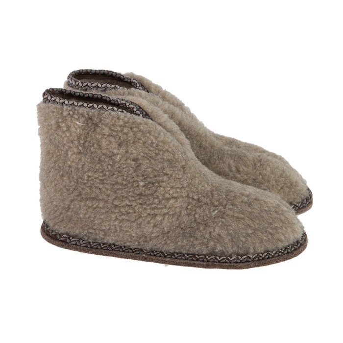Тапочки мужские арт. 2152 M-H-FUR-S, цвет коричневый, размер 44