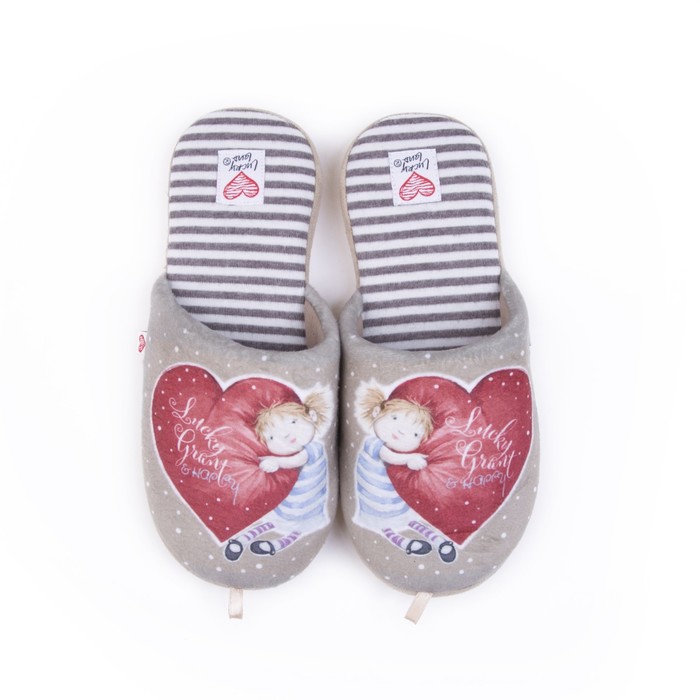 Тапочки женские арт. 2609 W-ASС-W , цвет бежевый, размер 40