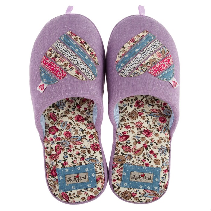 Тапочки женские арт. 2613 W-ASС-W , цвет сиреневый, размер 36