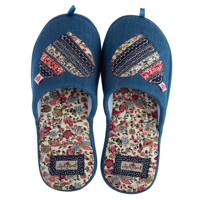 Тапочки женские арт. 2613 W-ASС-W , цвет синий, размер 41