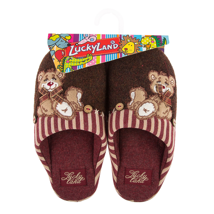 Тапочки детские арт. 1474 K-DS-W, цвет коричневый, размер 30