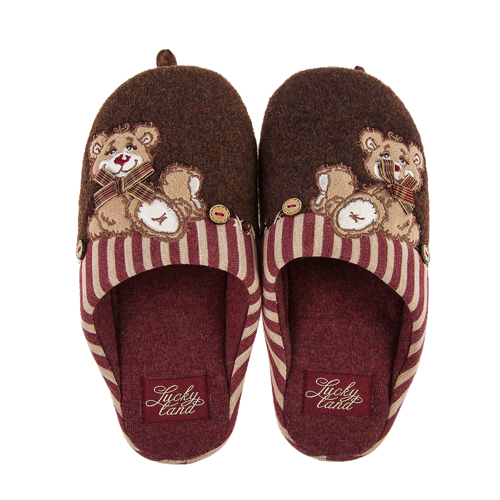 Тапочки детские арт. 1474 K-DS-W, цвет коричневый, размер 35