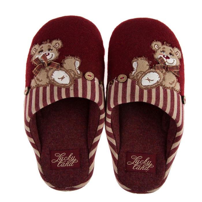 Тапочки детские арт. 1474 K-DS-W, цвет красный, размер 32