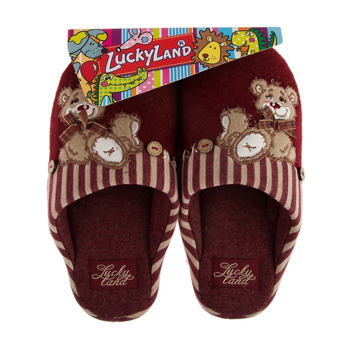 Тапочки детские арт. 1474 K-DS-W, цвет красный, размер 32