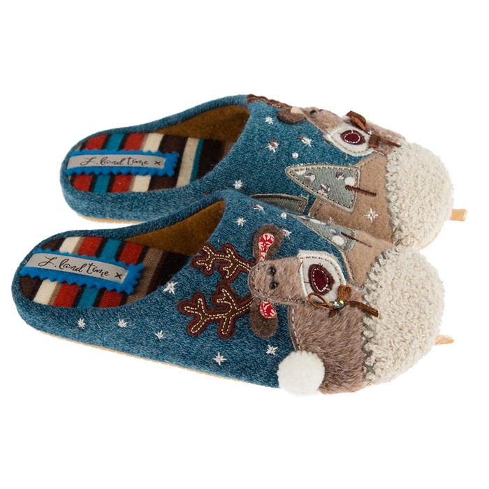 Тапочки детские арт. 2629 K-DS-W, цвет голубой, размер 32